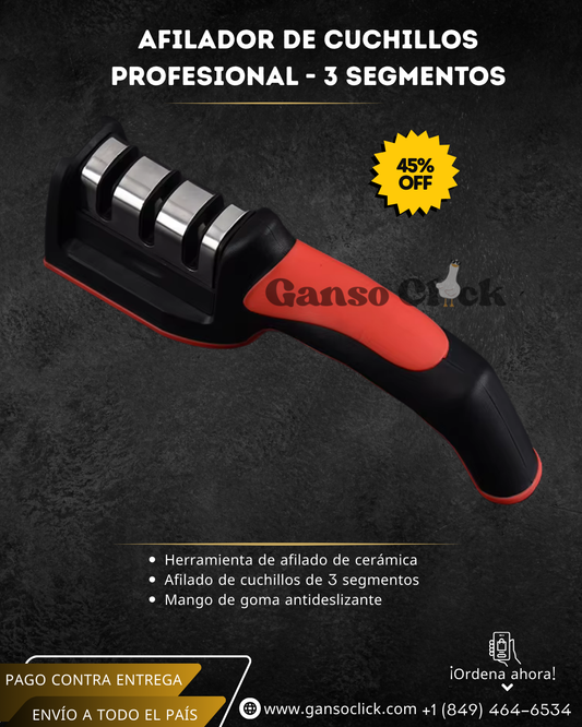 Afilador de Cuchillos Profesional - 3 Segmentos